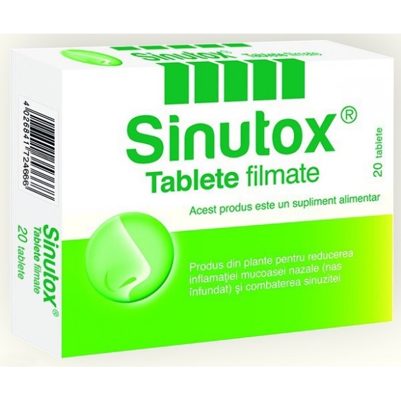 Respiratie usoara - Sinutox, 20 tablete, Schaper @ Brummer, sinapis.ro