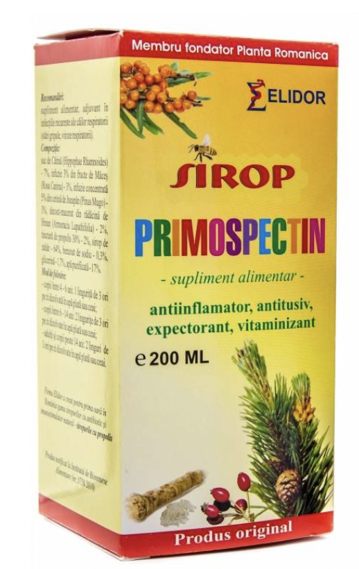 Siropuri de tuse - Sirop Primospectin, 200ml, Elidor, sinapis.ro