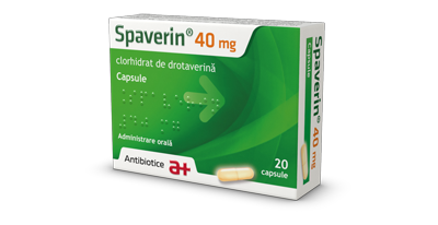 Antispastice - Spaverin 40 mg, 20 capsule, Antibiotice, sinapis.ro