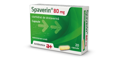 Antispastice - Spaverin 80 mg, 20 capsule, Antibiotice, sinapis.ro