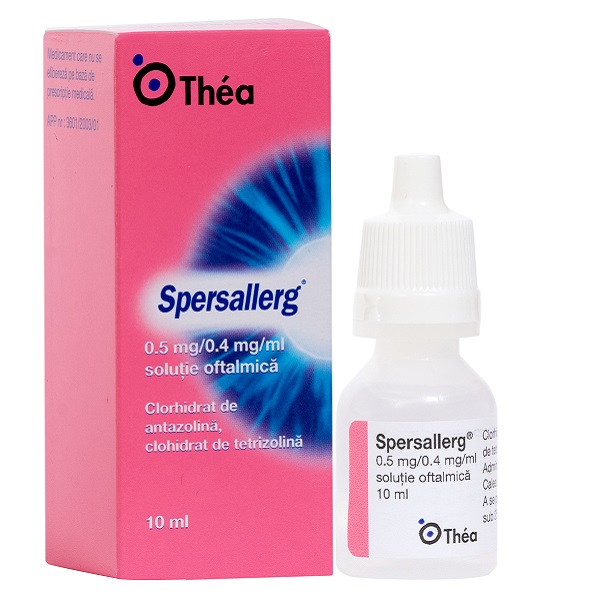 OFTAMOLOGIE - Spersallerg, 0.5mg/0.4mg/ml, soluție oftalmică, 10ml, Thea, sinapis.ro