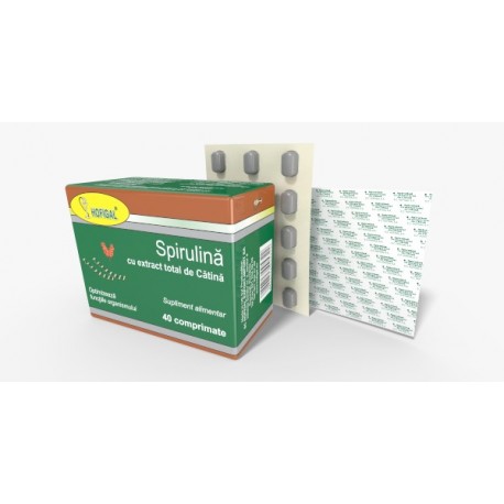 Imunitate - Spirulină cu extract total de cătină, 40 comprimate, Hofigal, sinapis.ro