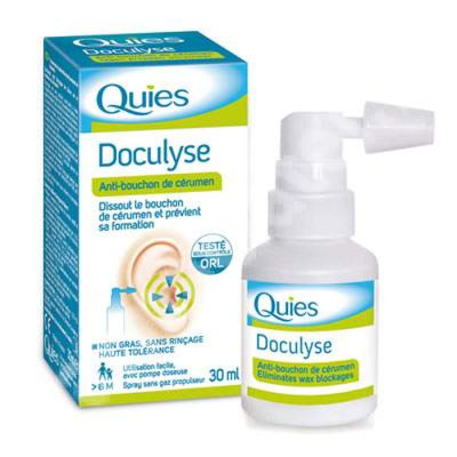 Tehnico-medicale - Spray auricular pentru eliminarea dopului de ceară - Doculyse, 30 ml, Quies, sinapis.ro