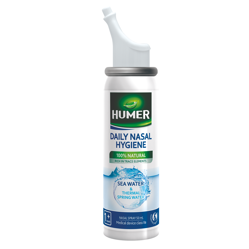 Solutii nazale - Humer Spray cu apă termală pentru igiena zilnică a nasului, 50ml, sinapis.ro