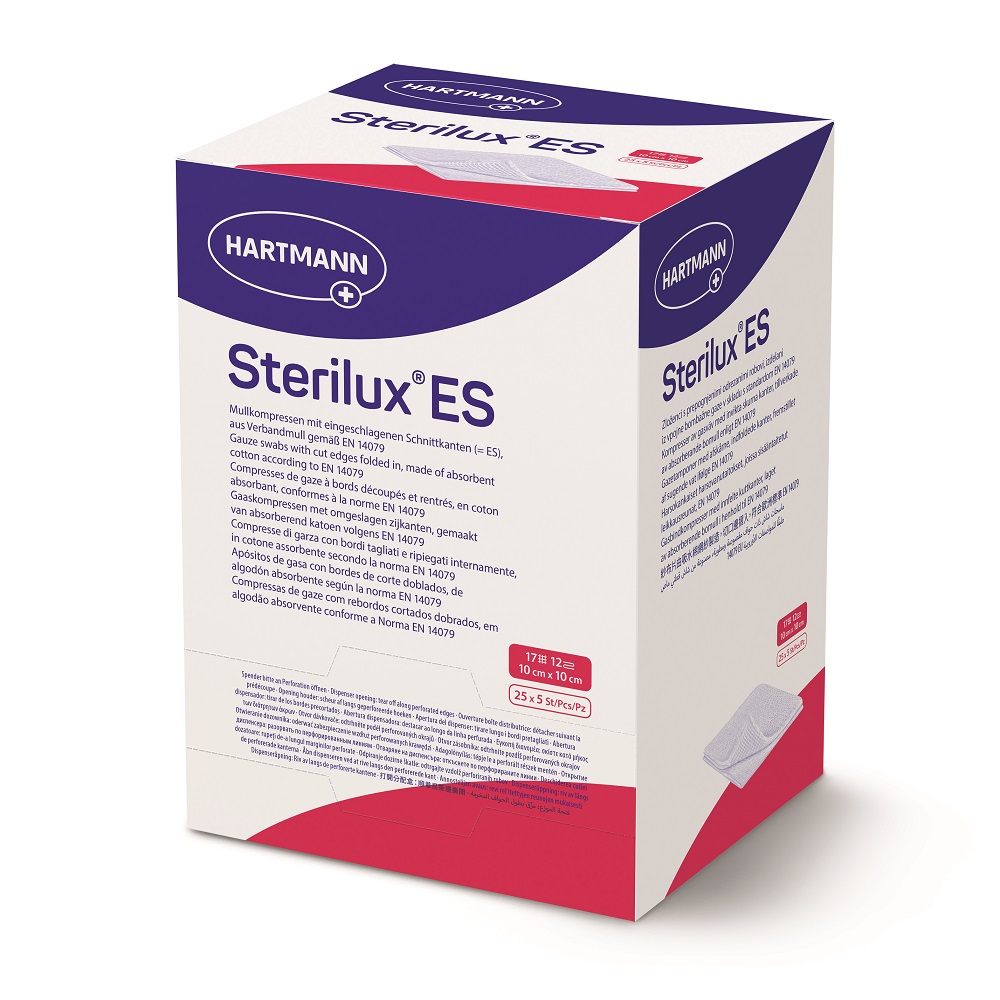 Comprese - Sterilux ES sterile 10cm x 10cm, 25 plicuri, Hartmann, sinapis.ro