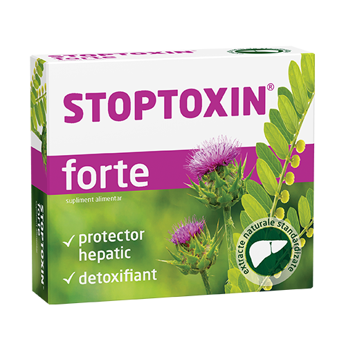 Protectoare hepatice - Stoptoxin Forte, 30 capsule, Fiterman, sinapis.ro