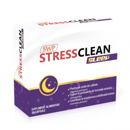 Sedative - Stressclean Sleep, 30 capsule, Sun Wave Pharma, sinapis.ro