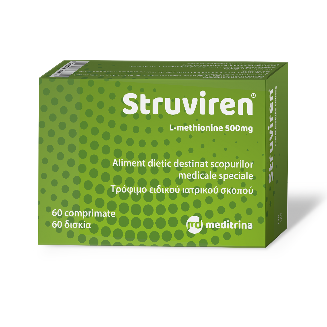 Dezinfectante urinare - Struviren, 60 comprimate, sinapis.ro