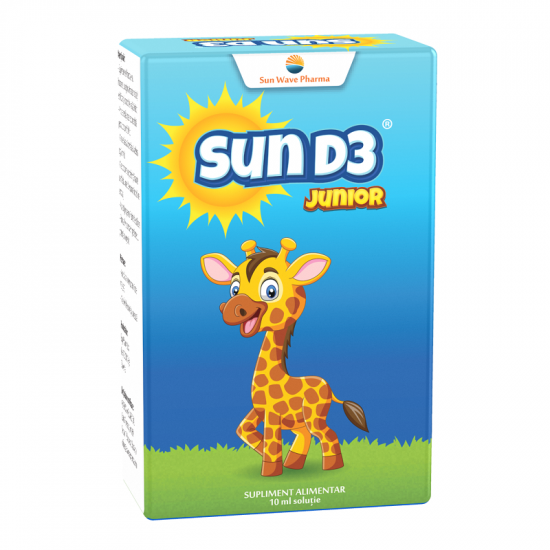 Copii - Sun D3 Junior picaturi, 10ml, Sun Wave Pharma, sinapis.ro