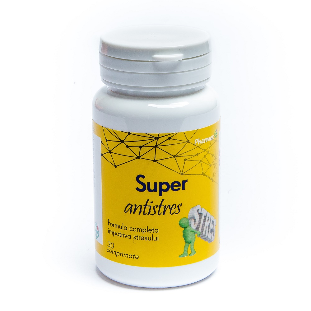 Antistres - Superantistres, 30 comprimate, Pharmex, sinapis.ro