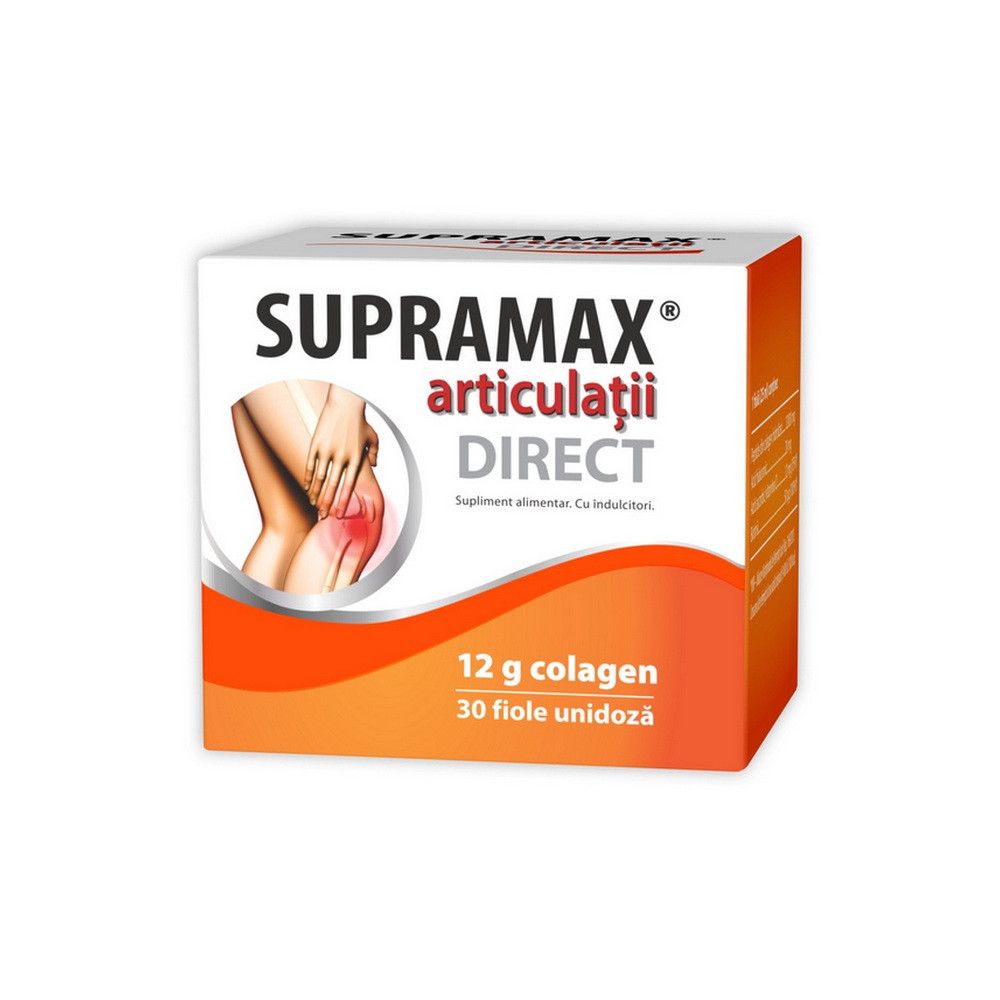 SUPLIMENTE - Supramax articulatii Direct 12g colagen, 30 fiole, Natur Produkt, sinapis.ro
