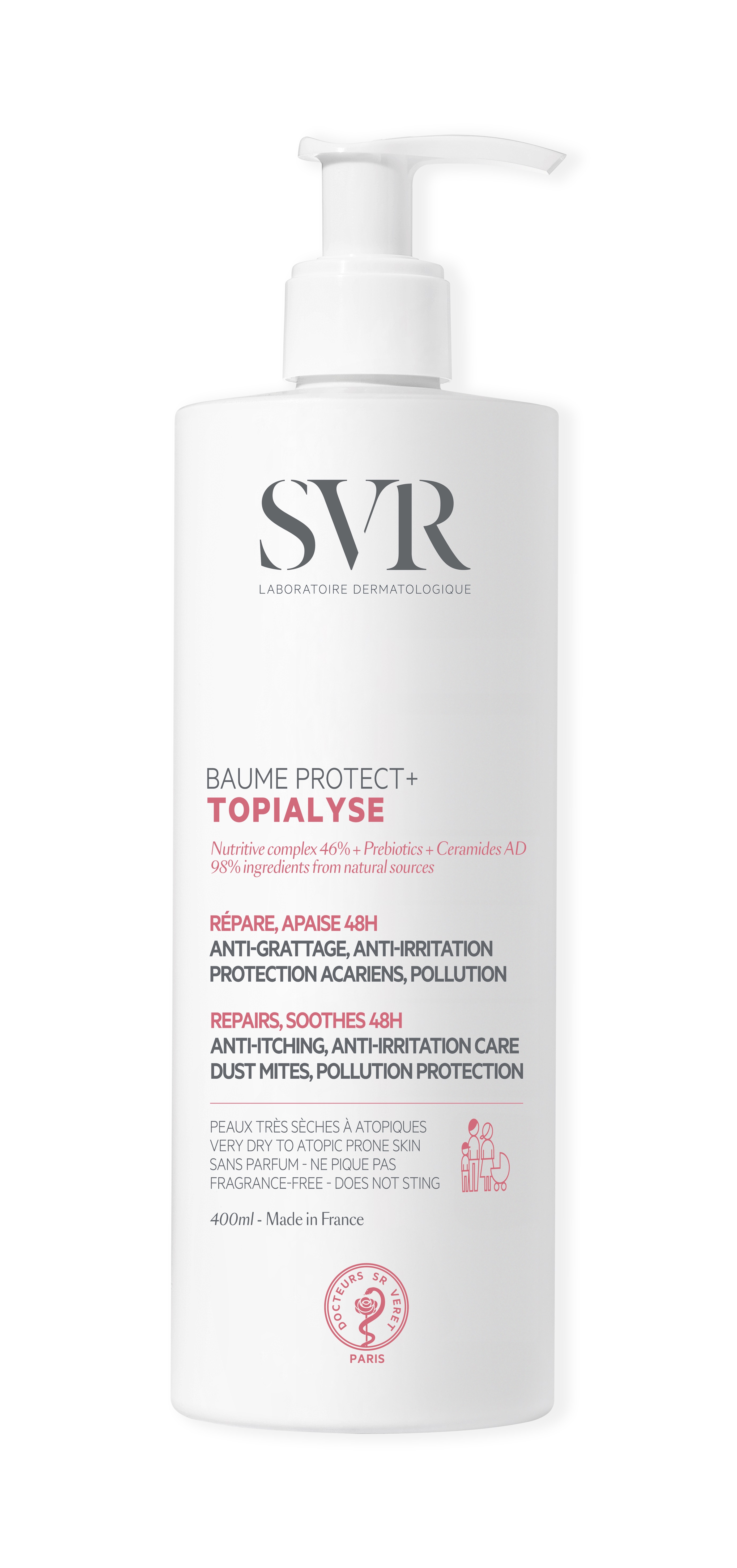 Creme corp - SVR Topialyse balsam protect+ 400ml, sinapis.ro