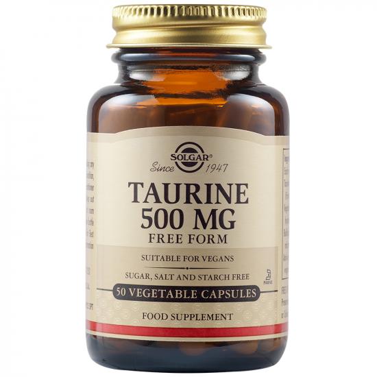 TONICE GENERALE - Taurină 500 mg, 50 capsule, Solgar, sinapis.ro