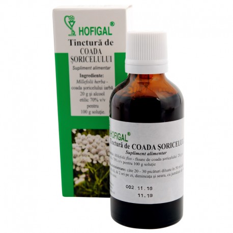 TINCTURI SI GEMODERIVATE - Tinctură de Coada Șoricelului, 50 ml, Hofigal, sinapis.ro