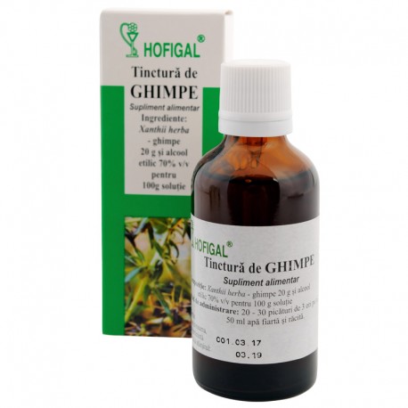 TINCTURI SI GEMODERIVATE - Tinctură de Ghimpe, 50 ml, Hofigal, sinapis.ro