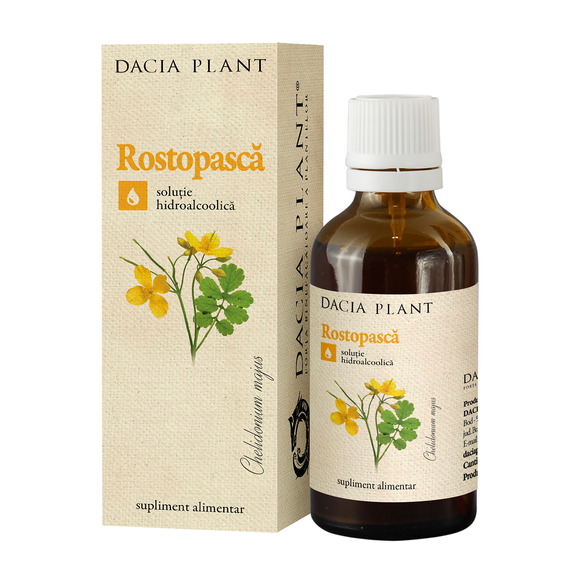 Negi - Tinctură de Rostopască, 50 ml, Dacia Plant, sinapis.ro