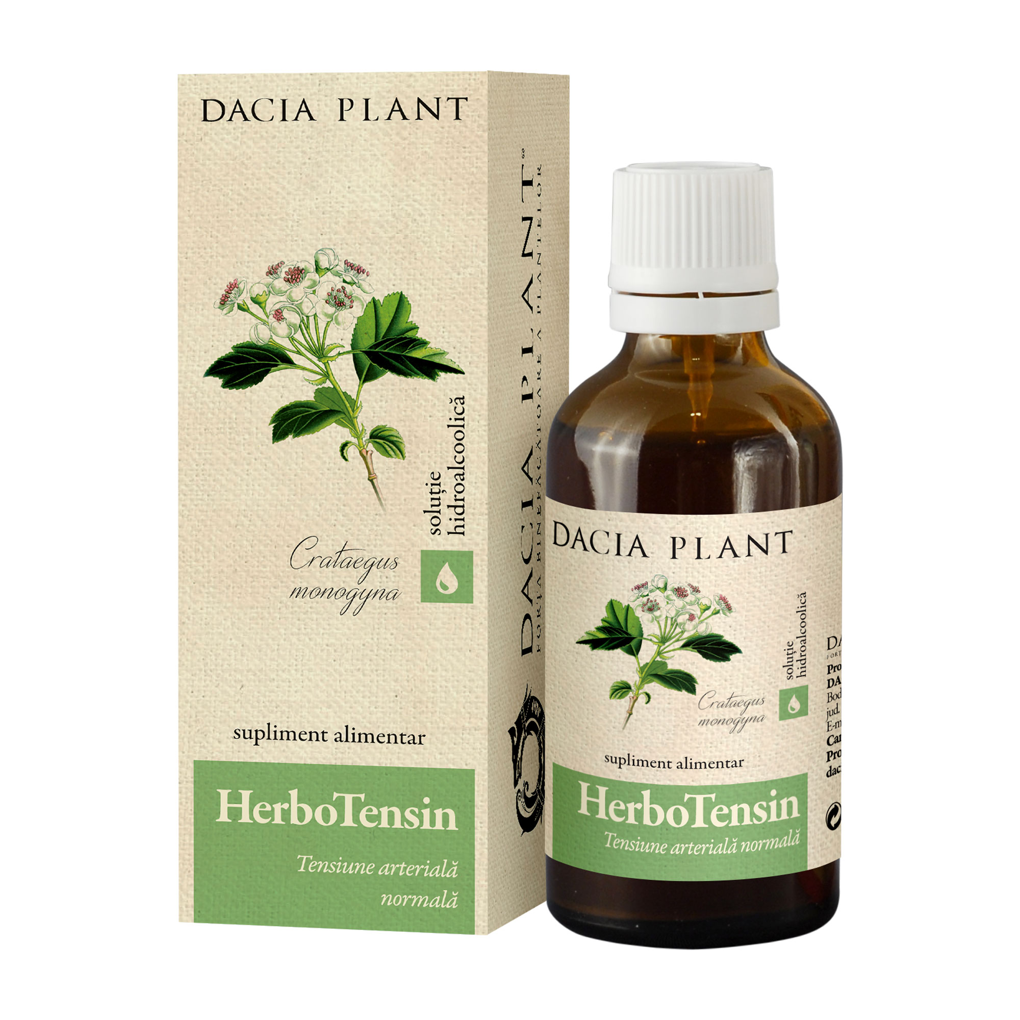TINCTURI SI GEMODERIVATE - Tinctura herbotensin 50ml, Dacia Plant, sinapis.ro