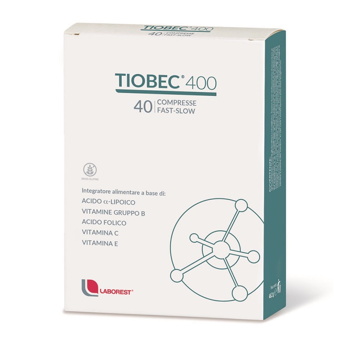 Suplimente diabet - Tiobec, 400mg, 40 comprimate, Laborest, sinapis.ro