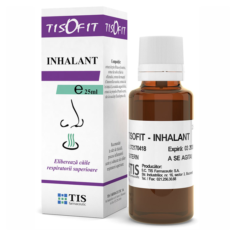 Respiratie usoara - Tisofit inhalant, 25 ml, Tis, sinapis.ro