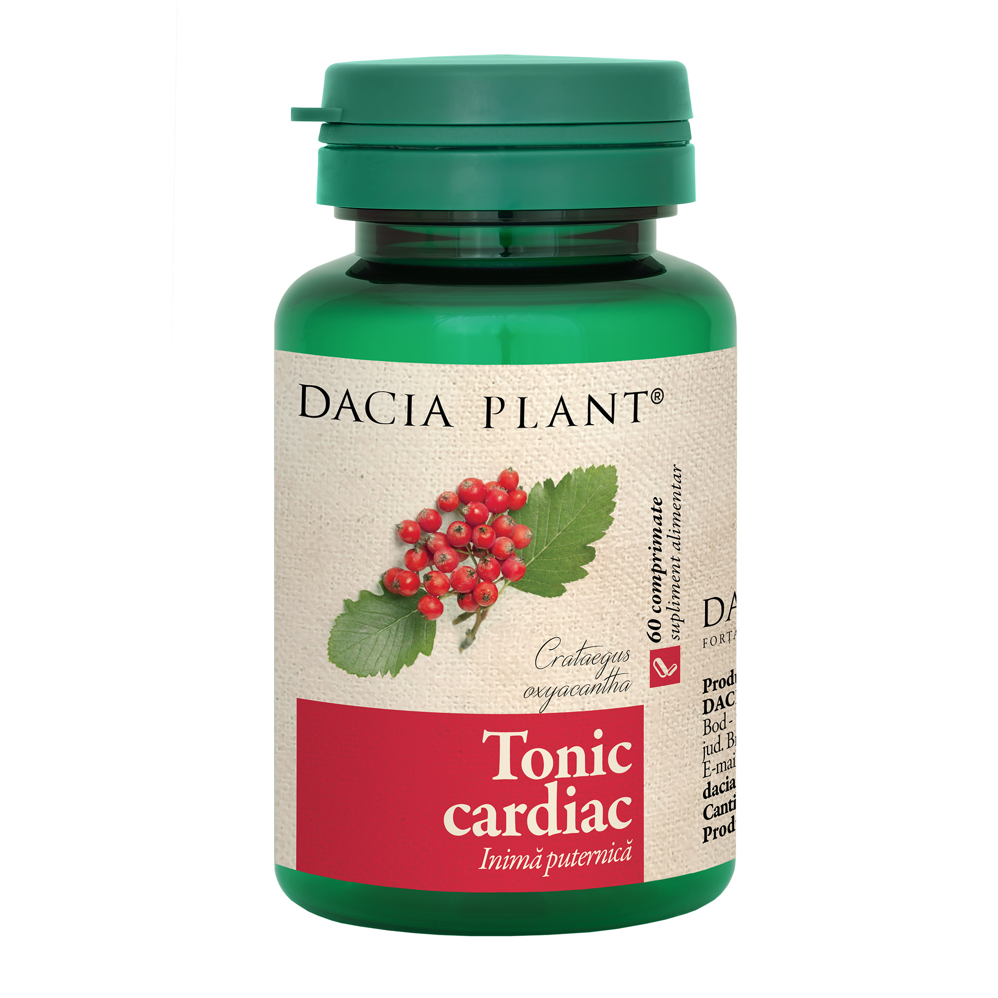 Cardiace-tensiune - Tonic Cardiac, 60 comprimate, Dacia Plant, sinapis.ro