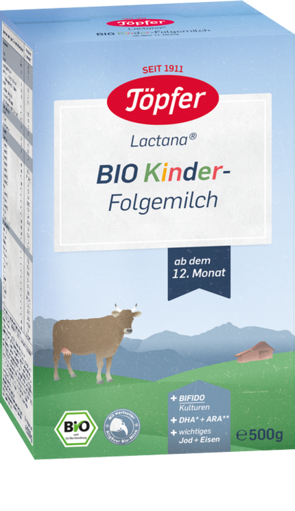 Lapte - Topfer Bio Kinder organic follow-on milk 500g, sinapis.ro