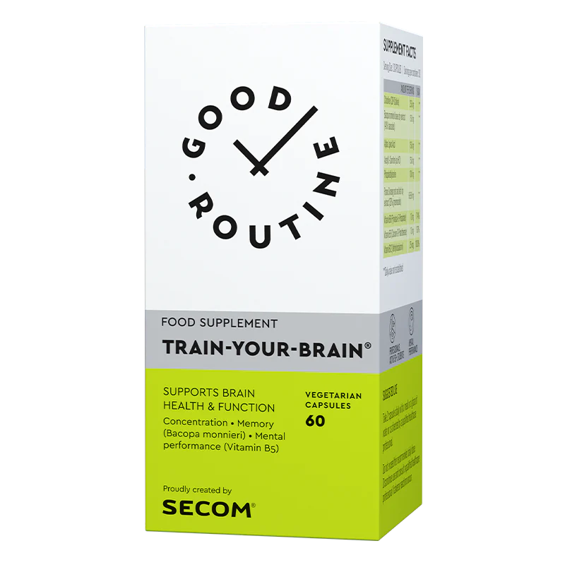 Pentru memorie - Train-Your-Brain, 60 capsule vegetale, GOOD ROUTINE, sinapis.ro