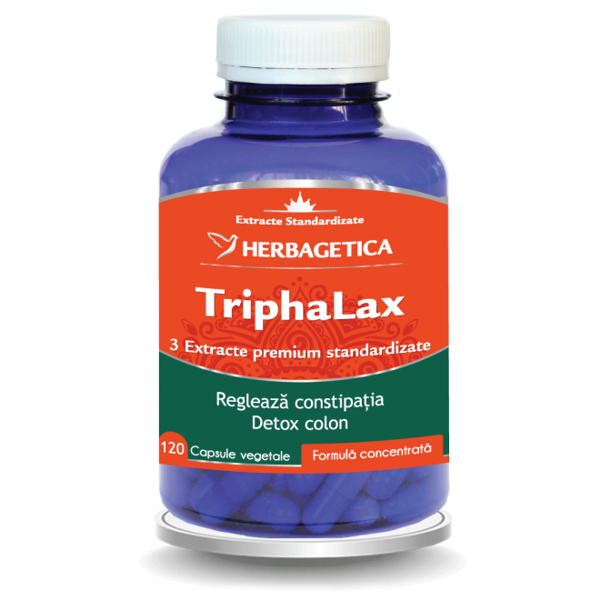Constipatie - Triphalax 120 capsule, sinapis.ro