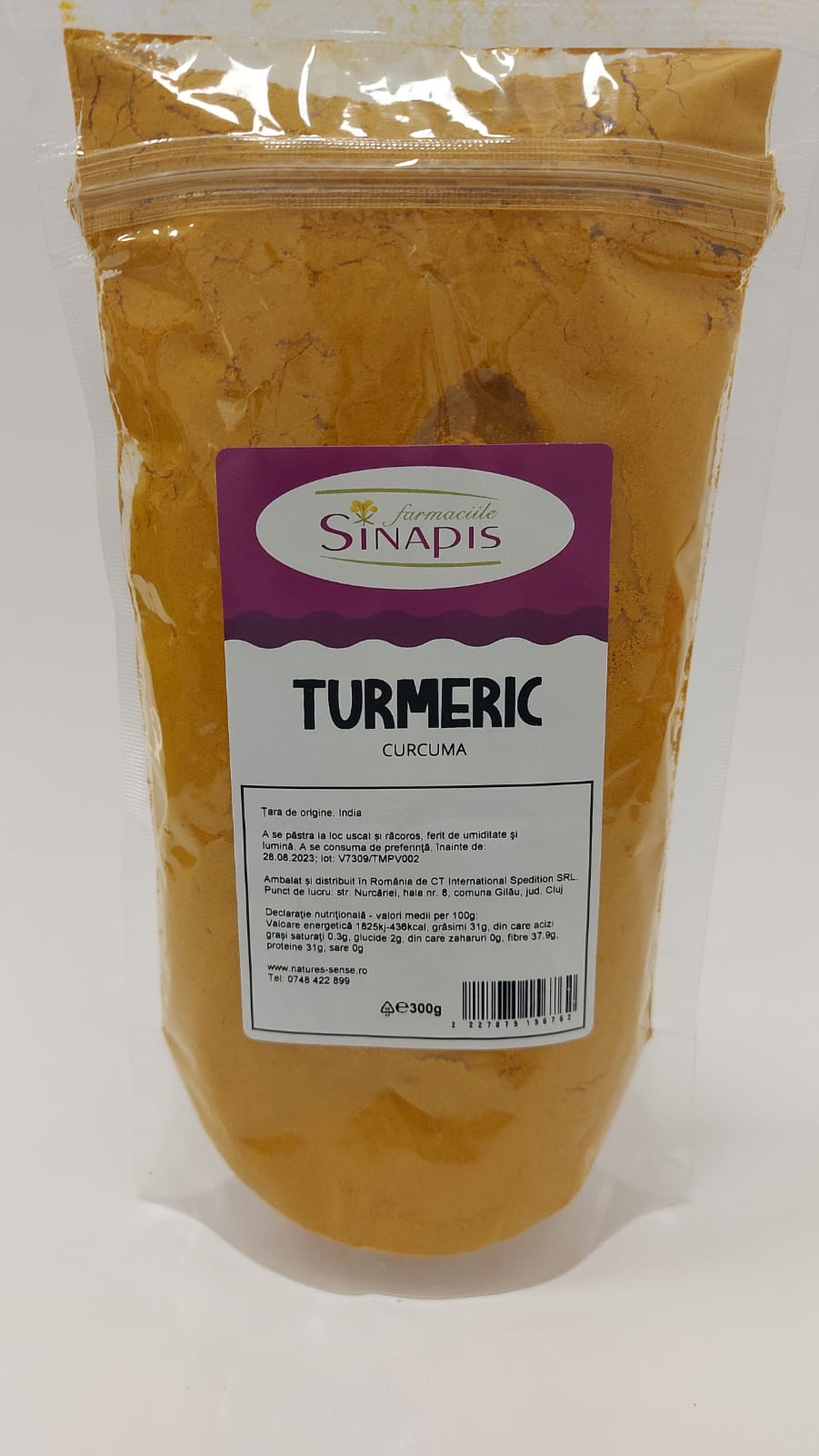 CONDIMENTE - Turmeric (curcuma) 300g, sinapis.ro
