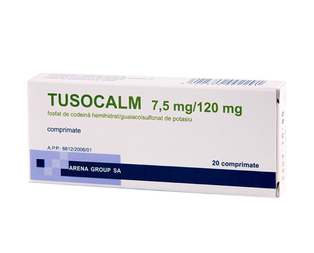 Raceala si gripa - Tusocalm, 20 comprimate, sinapis.ro