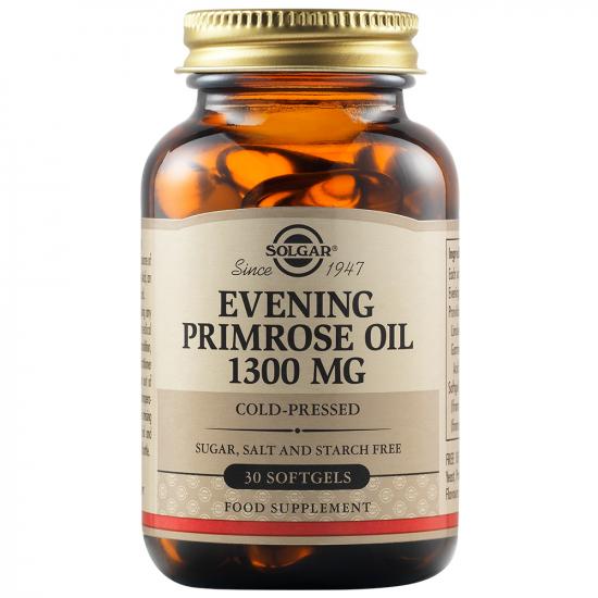 Menopauza si premenopauza - Ulei de Luminița Nopții (Evening Primrose) 1300 mg, 30 capsule, Solgar, sinapis.ro