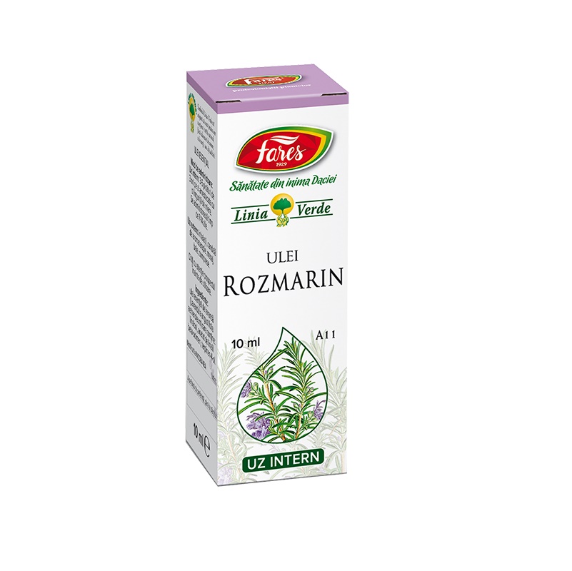 SUPLIMENTE - Ulei esențial de Rozmarin, A11, 10 ml, Fares, sinapis.ro