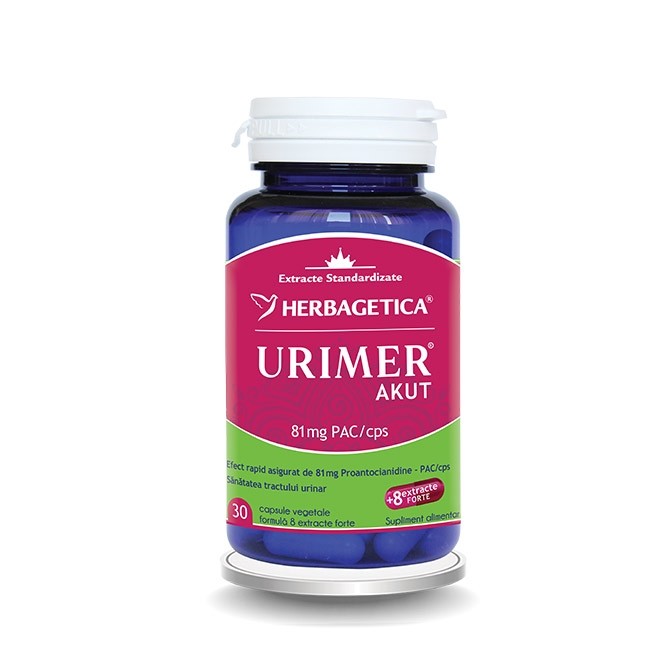 Dezinfectante urinare - Urimer akut 30 capsule, sinapis.ro