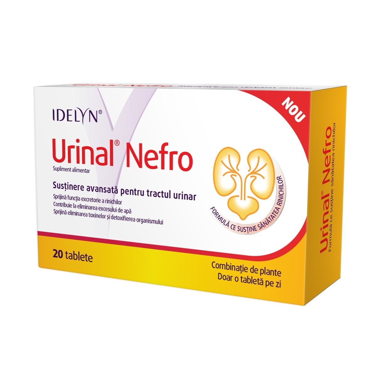 Dezinfectante urinare - Urinal Nefro, 20 tablete, Walmark, sinapis.ro