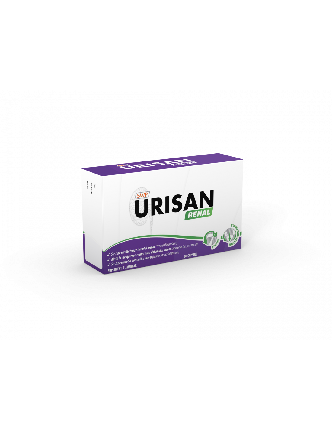 Dezinfectante urinare - Urisan Renal, 30 capsule, Sun Wave Pharma, sinapis.ro
