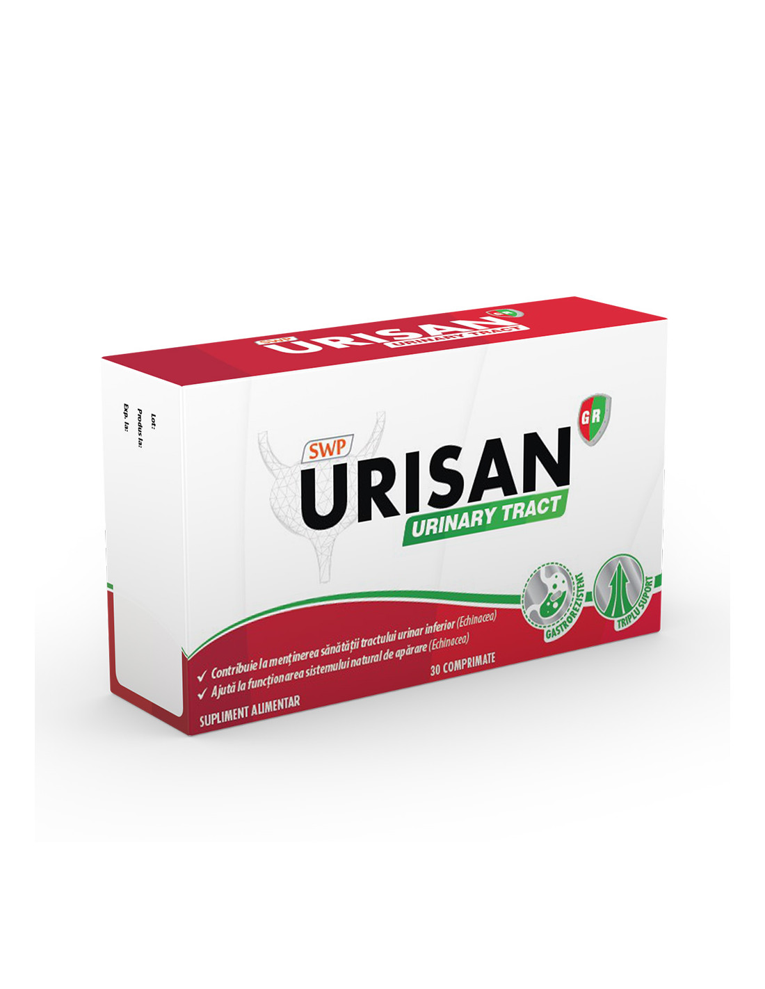 Dezinfectante urinare - Urisan Urinary Tract, 30 comprimate, Sun Wave Pharma, sinapis.ro