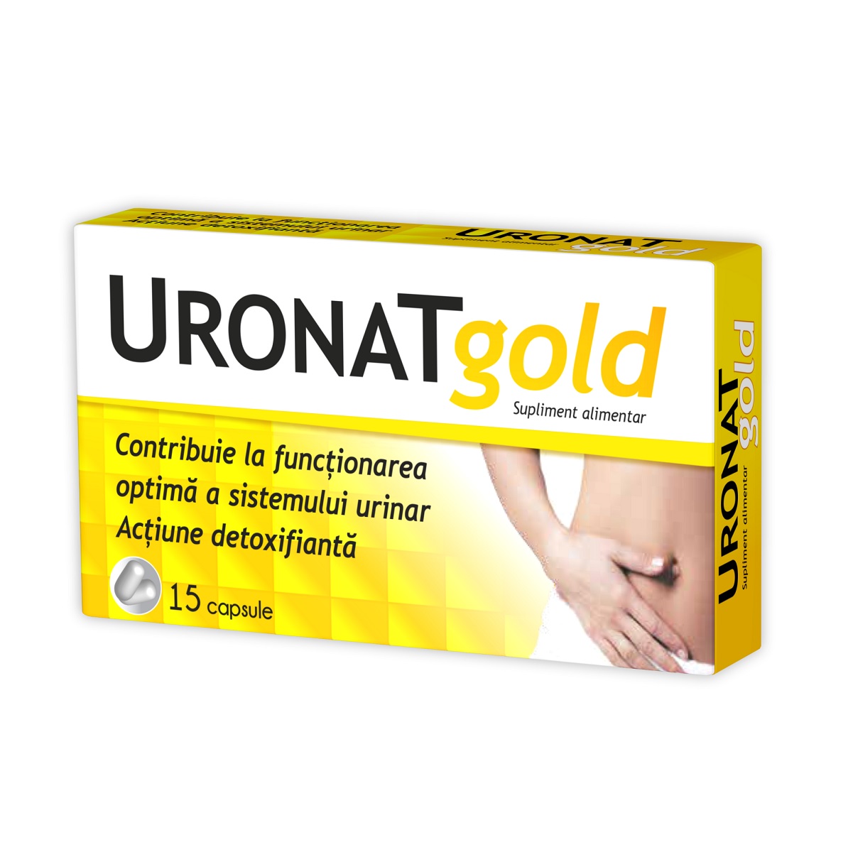 Dezinfectante urinare - Uronat gold, 15 capsule, Zdrovit, sinapis.ro