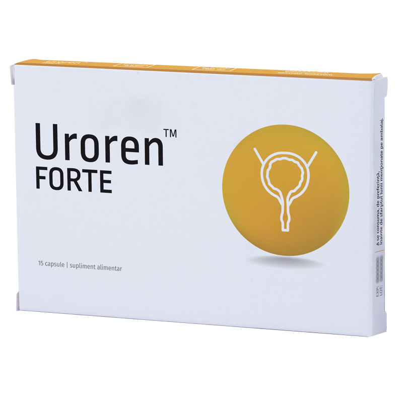Dezinfectante urinare - Uroren Forte, 15 capsule, Plantapol, sinapis.ro