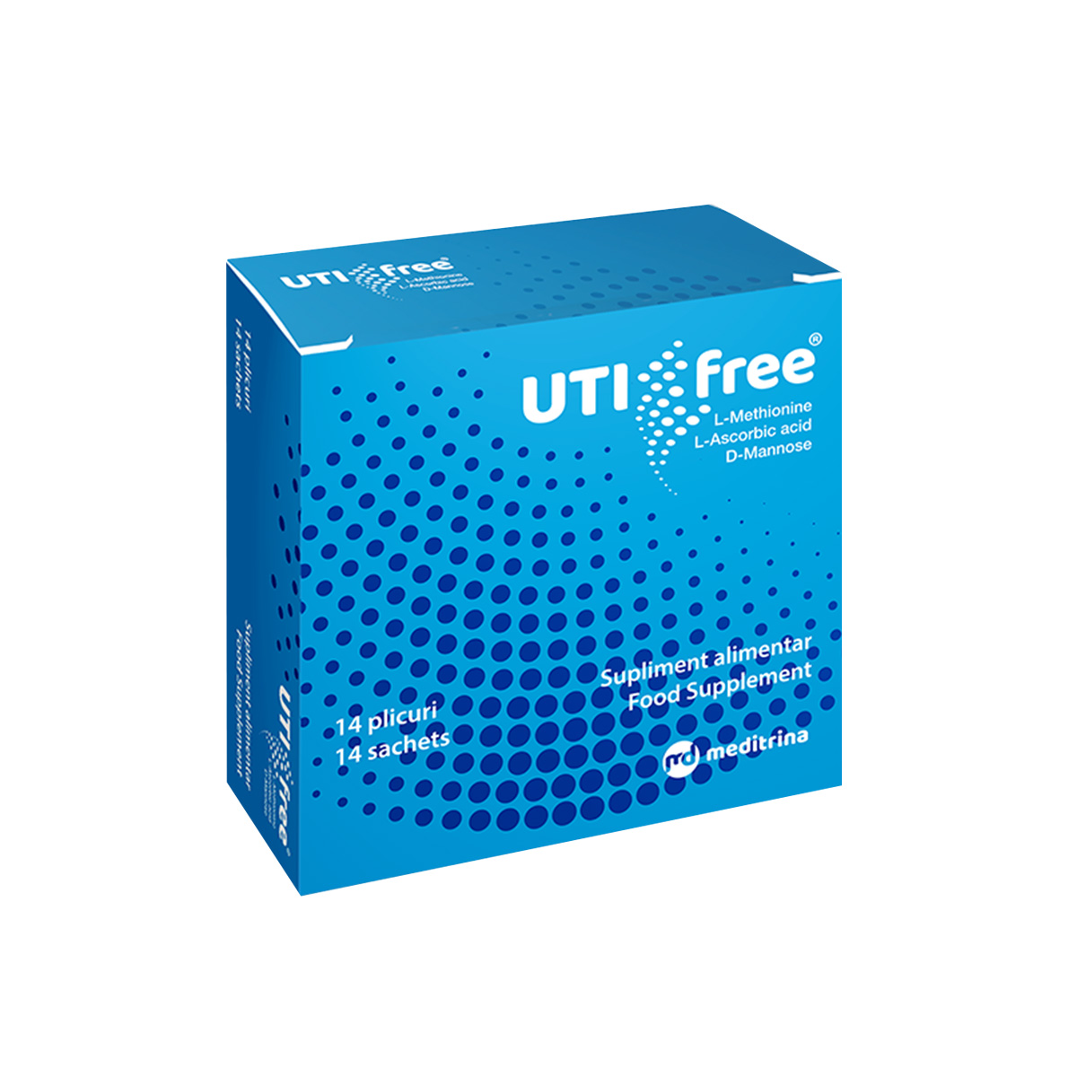 Dezinfectante urinare - Uti-free, 14 plicuri, Meditrina Pharmaceuticals, sinapis.ro