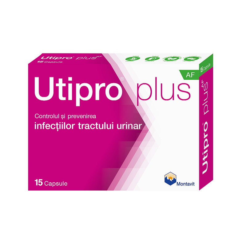 Dezinfectante urinare - Utipro plus, 15 capsule, Montavit, sinapis.ro