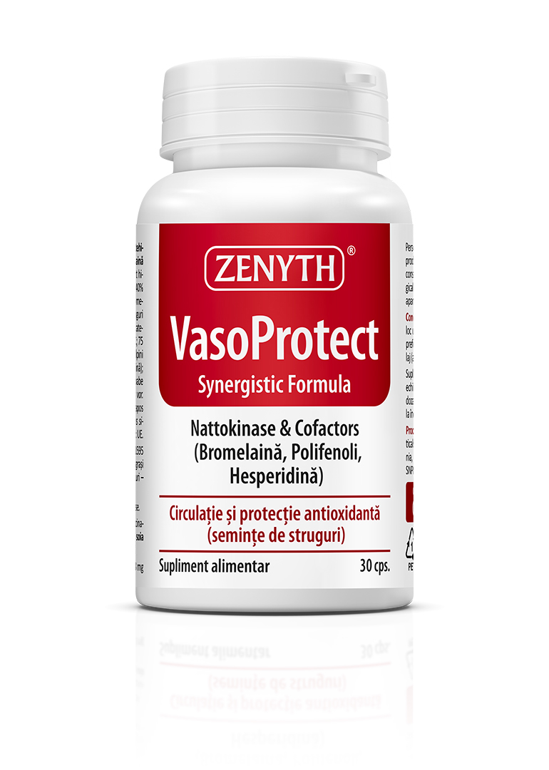 Cardiace-tensiune - Vasoprotect, 30 comprimate, Zenyth, sinapis.ro