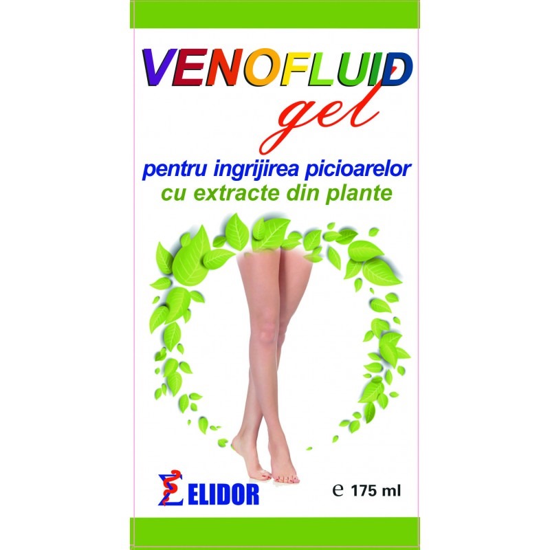 Varice - Venofluid gel, 175ml, Elidor, sinapis.ro