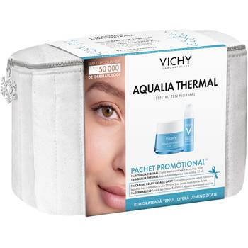 Creme si geluri de fata - Vichy Aqualia thermal Pachet Promotional crema ten normal 50ml+balsam ochi 15ml, sinapis.ro