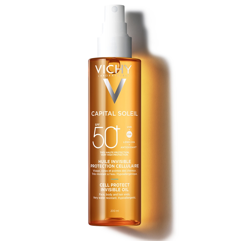 PROTECTIE SOLARA - Vichy Capital soleil spf50+ cell protect ulei invizibil 200ml , sinapis.ro