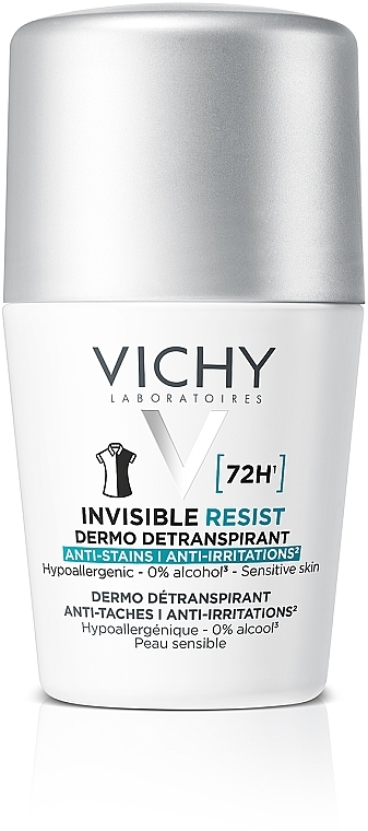 Deodorante si antiperspirante - Vichy Deodorant Roll-On Invisible Resist 72h, sinapis.ro