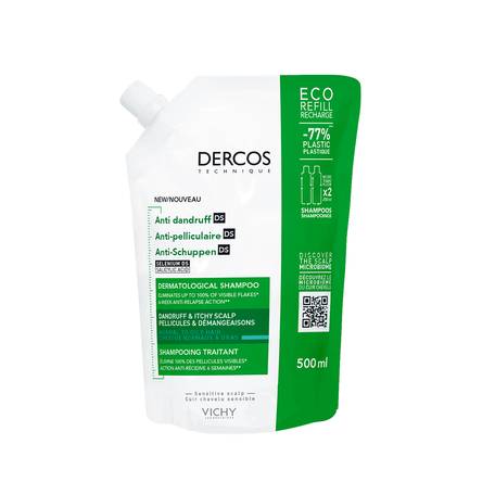 Sampon - VICHY Dercos Şampon Antimătreață pentru păr normal-gras, 500ml, sinapis.ro