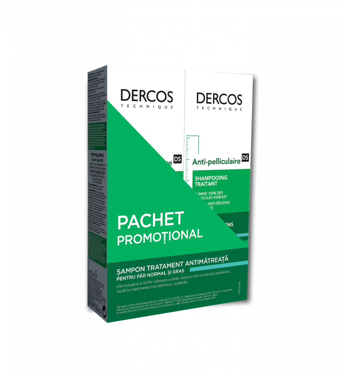 Antimatreata - Vichy Dercos Şampon Antimătreață pentru păr normal-gras, 200ml 1+1 promo, sinapis.ro