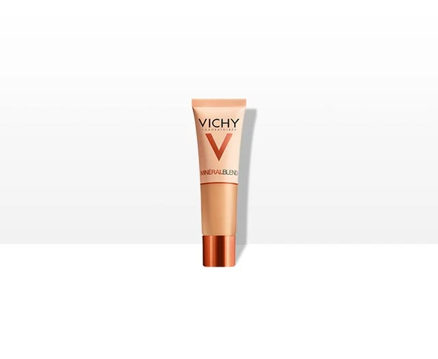 Make-up - Vichy Mineralblend Fond de ten hidratant 03, pentru o acoperire naturală 16H, sinapis.ro
