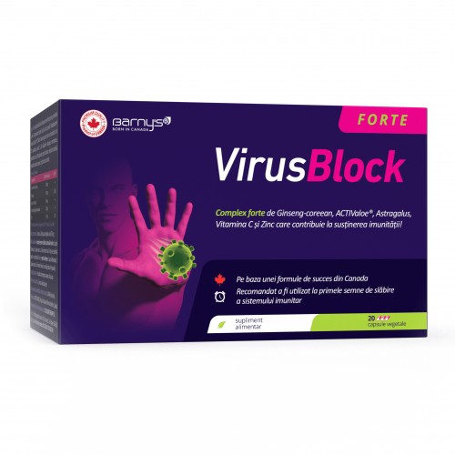 Imunitate - VirusBlock Forte, 20 capsule, sinapis.ro