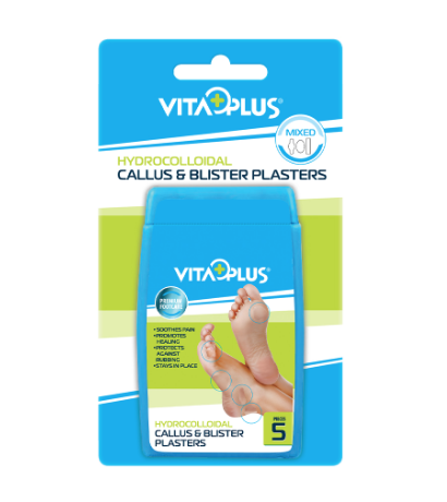 Plasturi - Vita Plus Plasturi cu hydrocoloid pentru bataturi marimi mixte, sinapis.ro
