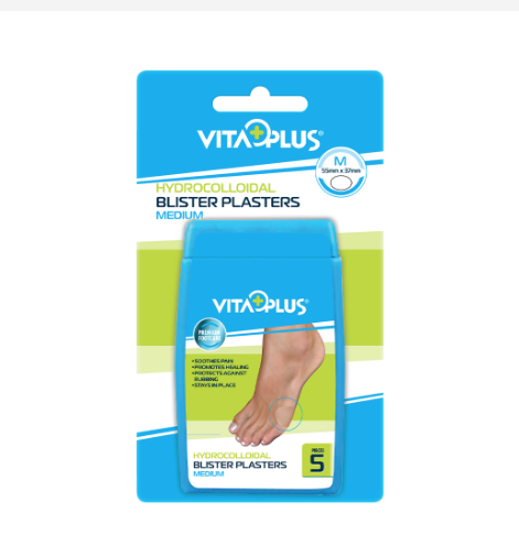 Plasturi - Vita Plus Plasturi cu hydrocoloid pentru bataturi medium (VP61543), sinapis.ro